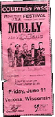 Molly and the Heymakers ticket, 1993